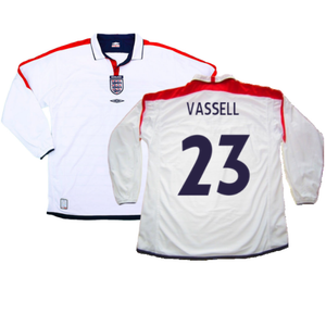 England 2003-05 Home L/S Shirt (M) (Excellent) (Vassell 23)_0