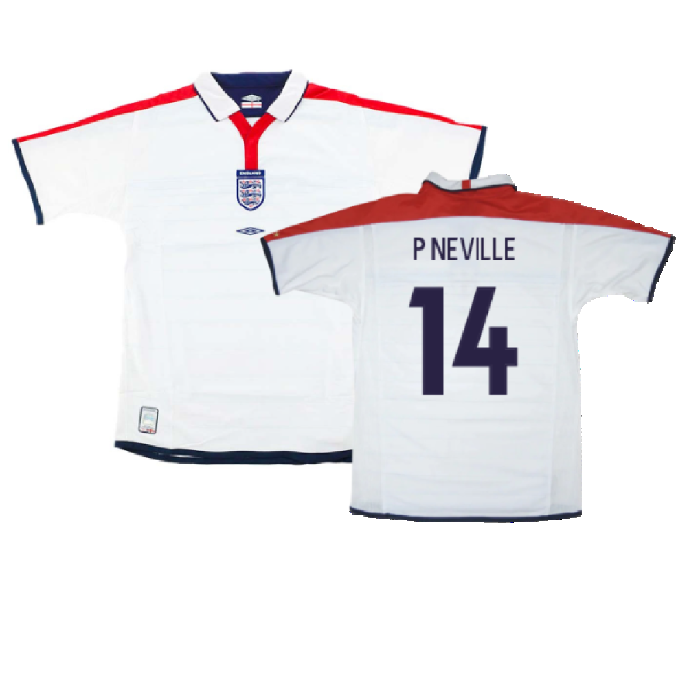England 2003-05 Home (XL) (Excellent) (P Neville 14)_0