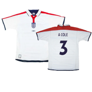 England 2003-05 Home Shirt (XL) (Very Good) (A Cole 3)_0