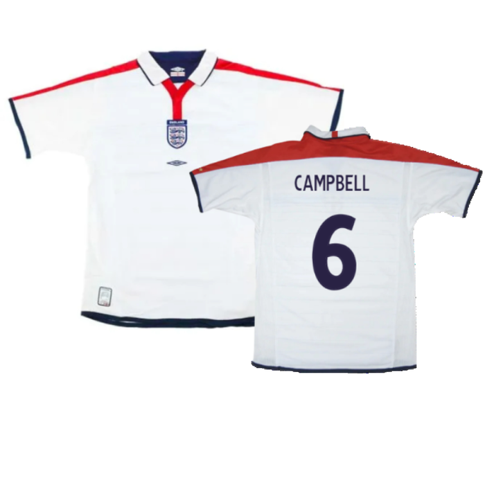 England 2003-05 Home Shirt (XL) (Excellent) (Campbell 6)