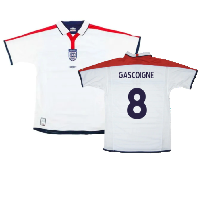 England 2003-05 Home Shirt (M) (Very Good) (Gascoigne 8)