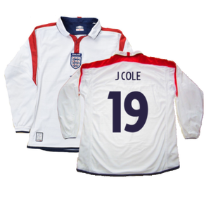 England 2003-05 Long Sleeved Home Shirt (L) (Excellent) (J Cole 19)_0