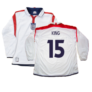 England 2003-05 Long Sleeved Home Shirt (L) (Excellent) (King 15)_0