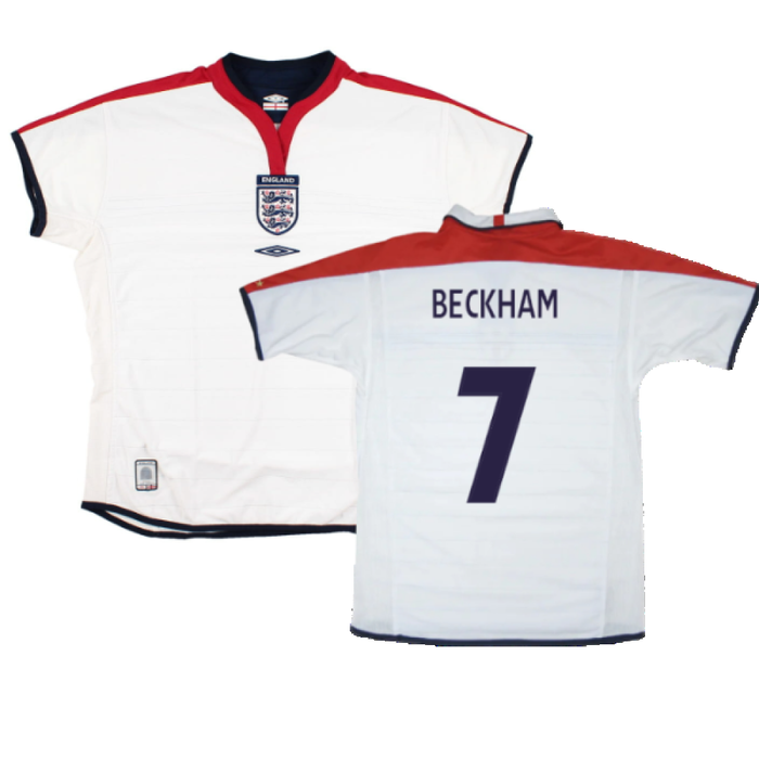 England 2003-05 Home Shirt (Women\\\'s 16) (Excellent) (Beckham 7)