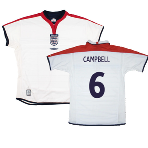 England 2003-05 Home Shirt (Women\\\'s 16) (Excellent) (Campbell 6)_0