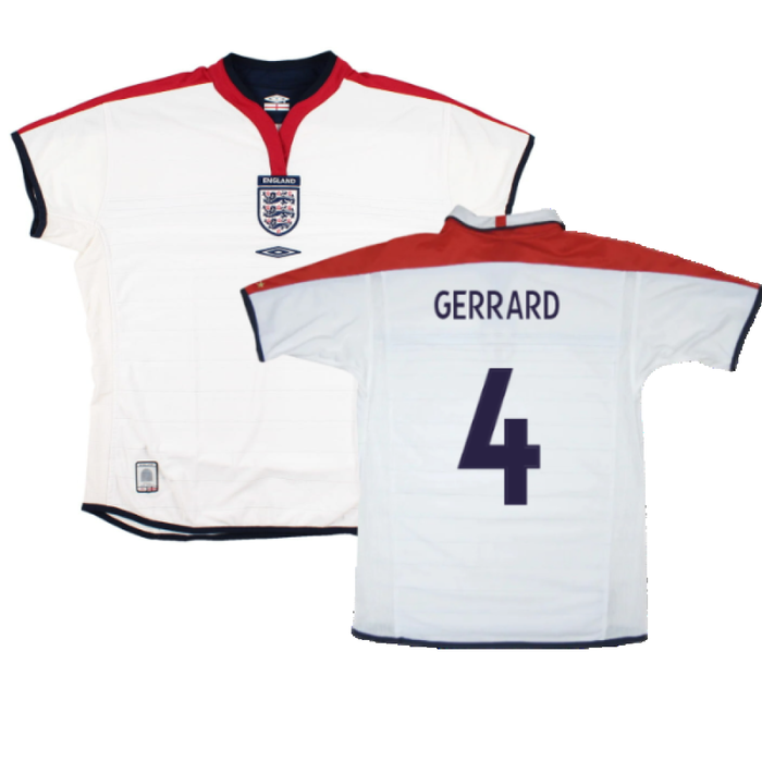 England 2003-05 Home Shirt (Womens) (10) (Excellent) (Gerrard 4)