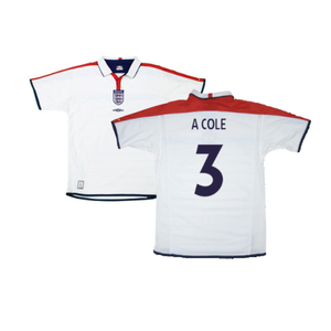 England 2003-05 Home Shirt (L) (Excellent) (A Cole 3)_0