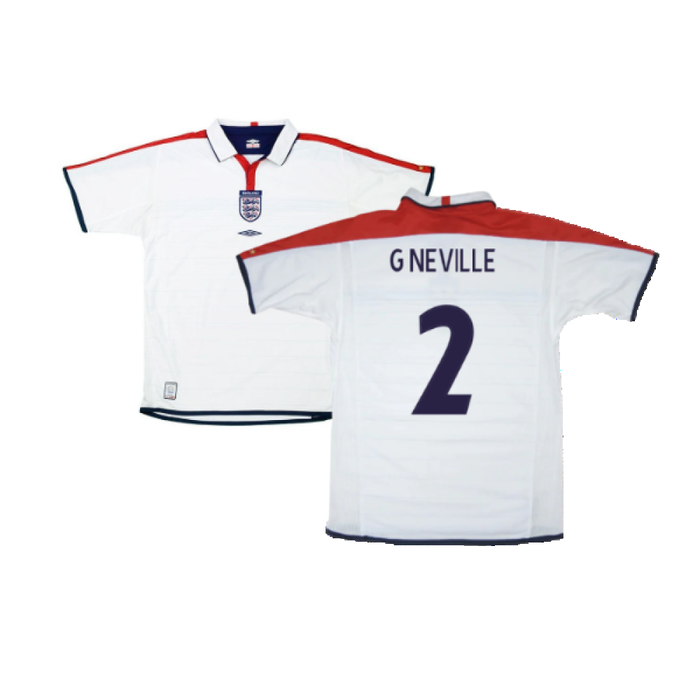 England 2004-05 Home Shirt (Good) (G Neville 2)