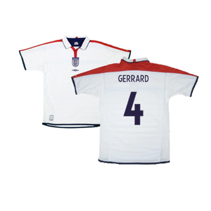 England 2003-05 Home Shirt (L) (Excellent) (Gerrard 4)_0