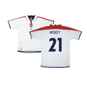 England 2003-05 Home Shirt (L) (Excellent) (Heskey 21)_0