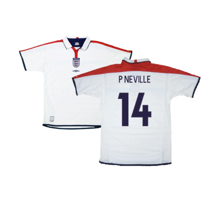 England 2003-05 Home Shirt (L) (Excellent) (P Neville 14)