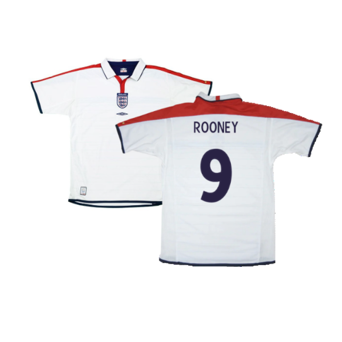 England 2004-05 Home Shirt (Good) (Rooney 9)