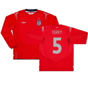 England 2004-06 Long Sleeve Away Shirt (Excellent) (Terry 5)_0