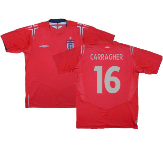 England 2004-06 Away Umbro Shirt (M) (Excellent) (Carragher 16)_0