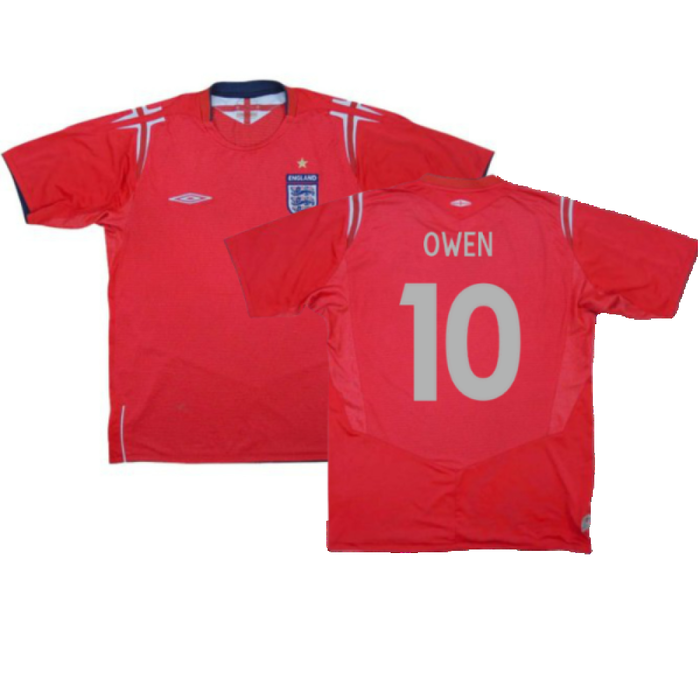 England 2004-06 Away Shirt (XXL) (Excellent) (Owen 10)