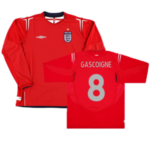 England 2004-2006 Away L/S Shirt (L) (Excellent) (Gascoigne 8)_0