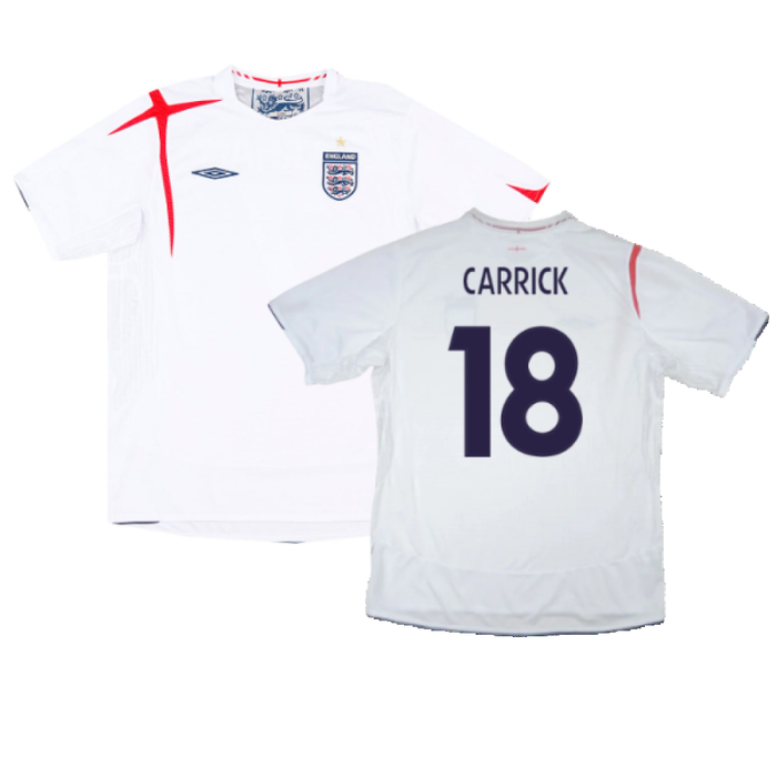 England 2005-07 Home Shirt (L) (Fair) (CARRICK 18)