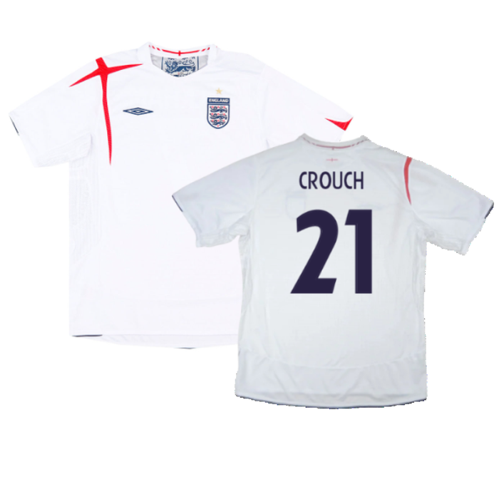 England 2005-07 Home Shirt (L) (Fair) (CROUCH 21)