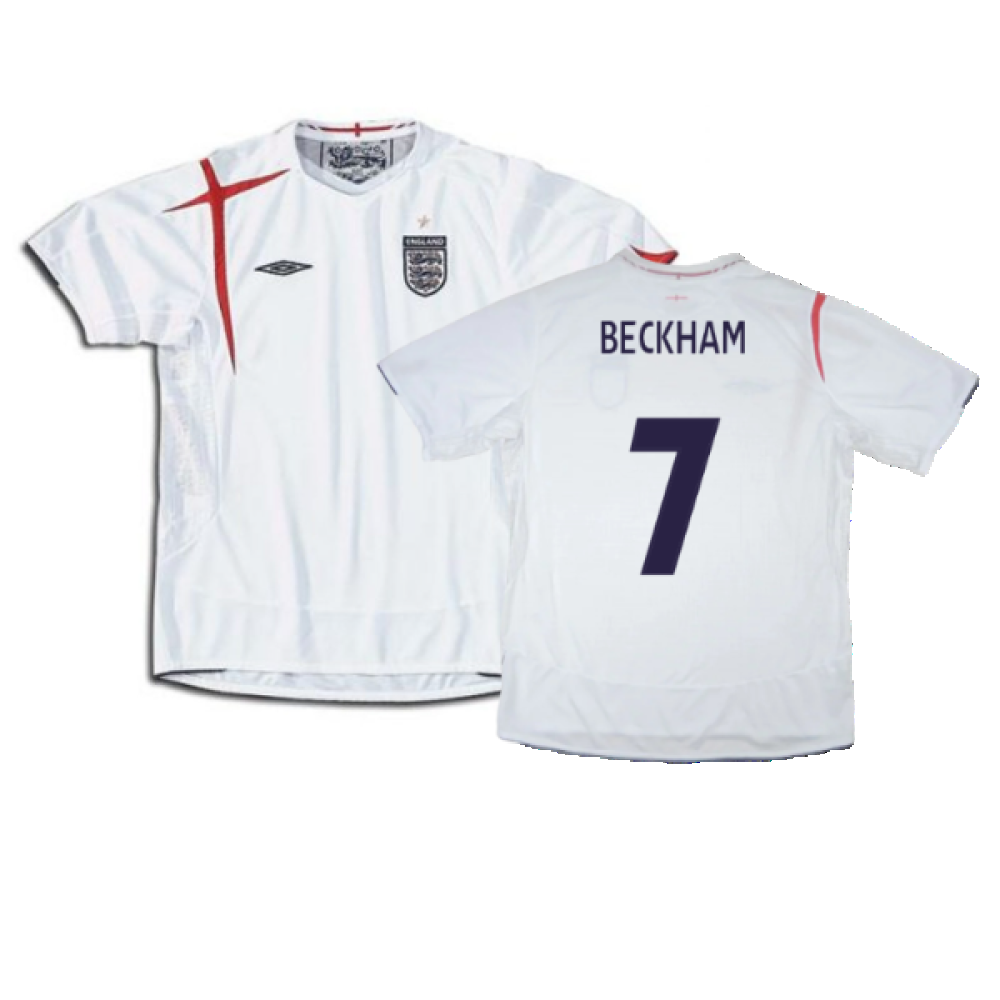 England 2005-2007 Home Shirt (Excellent) (BECKHAM 7)_0