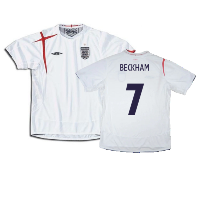 England 2005-2007 Home Shirt (Very Good) (BECKHAM 7)