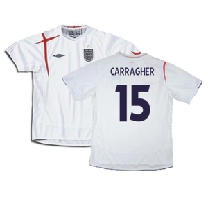 England 2005-2007 Home Shirt (L) (Very Good) (CARRAGHER 15)_0