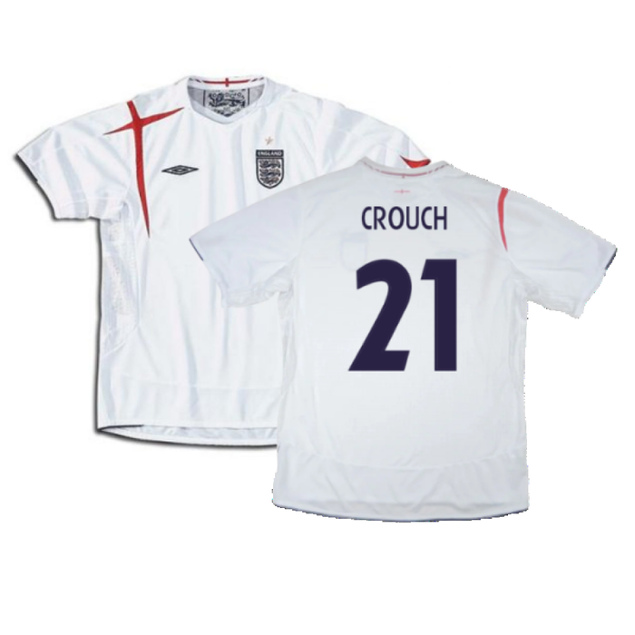 England 2005-2007 Home Shirt (XL) (Excellent) (CROUCH 21)