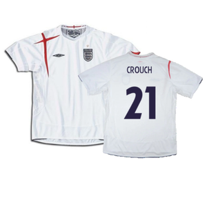 England 2005-2007 Home Shirt (XL) (Good) (CROUCH 21)_0