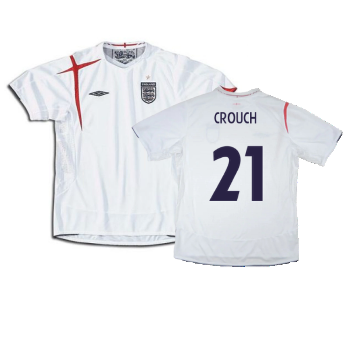 England 2005-2007 Home Shirt (Very Good) (CROUCH 21)