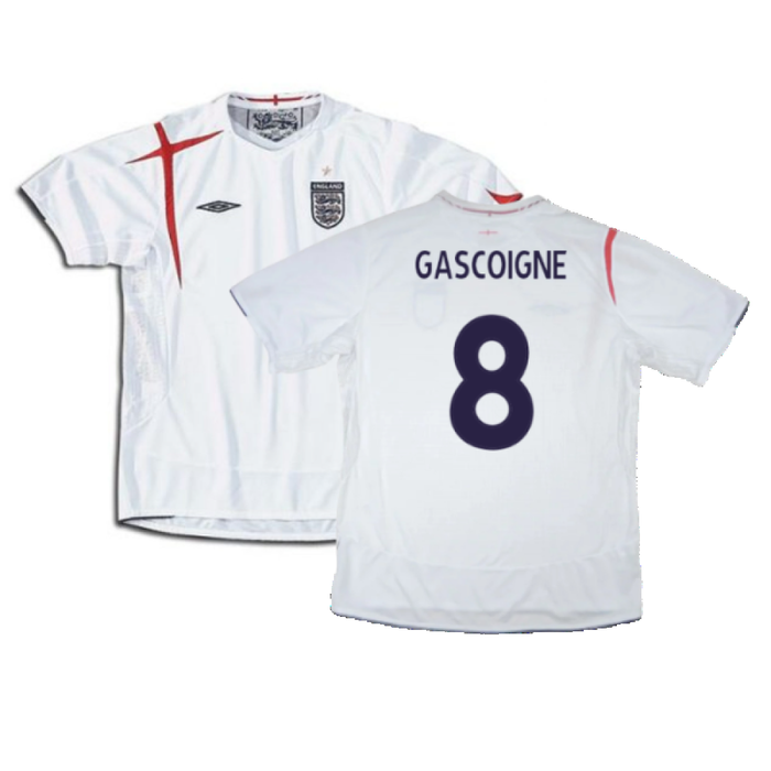 England 2005-2007 Home Shirt (XL) (Excellent) (GASCOIGNE 8)