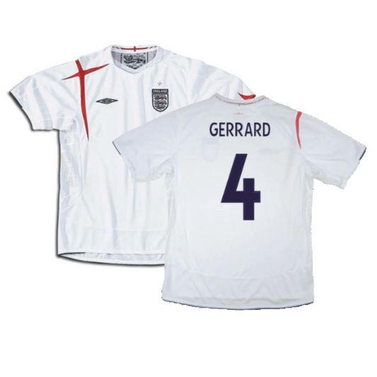 England 2005-2007 Home Shirt (L) (Very Good) (GERRARD 4)_0