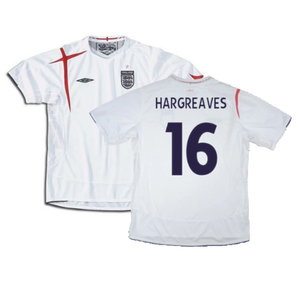 England 2005-2007 Home Shirt (Excellent) (XXL) (Excellent) (HARGREAVES 16)_0