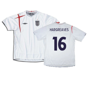 England 2005-2007 Home Shirt  (XL) (Excellent) (HARGREAVES 16)_0