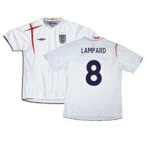 England 2005-2007 Home Shirt (XXL) (Mint) (LAMPARD 8)_0