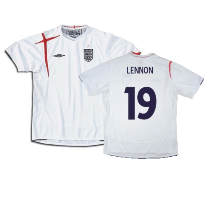 England 2005-2007 Home Shirt (Very Good) (LENNON 19)