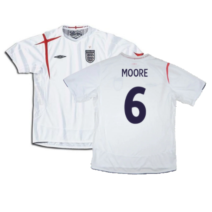 England 2005-2007 Home Shirt (Excellent) (XXL) (Excellent) (MOORE 6)