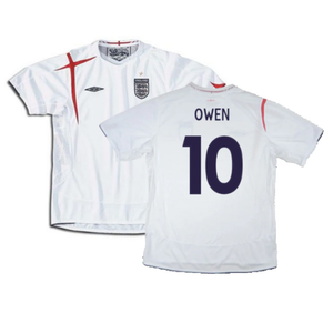 England 2005-2007 Home Shirt (L) (Very Good) (OWEN 10)_0