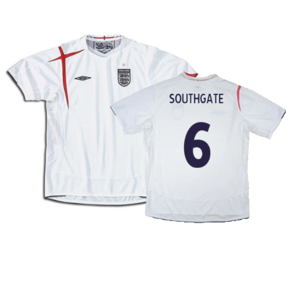 England 2005-2007 Home Shirt (XL) (Excellent) (SOUTHGATE 6)_0