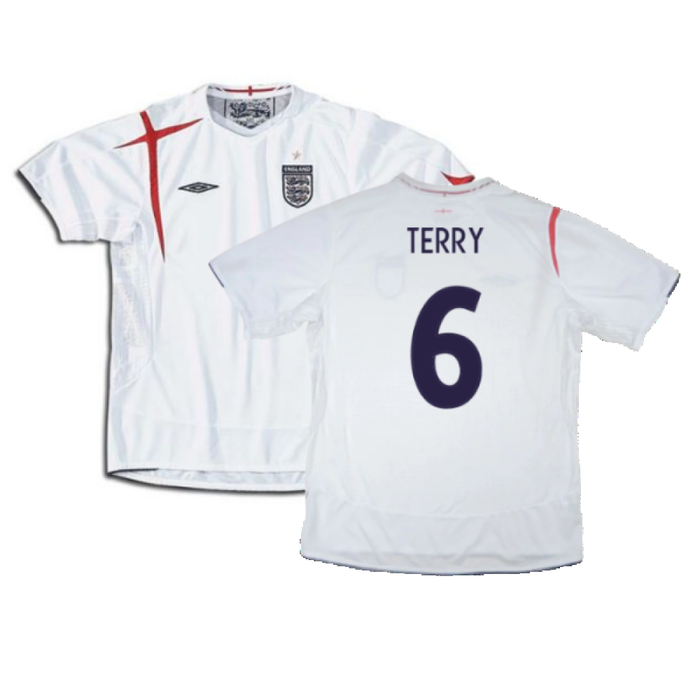 England 2005-2007 Home Shirt (XXL) (Mint) (TERRY 6)