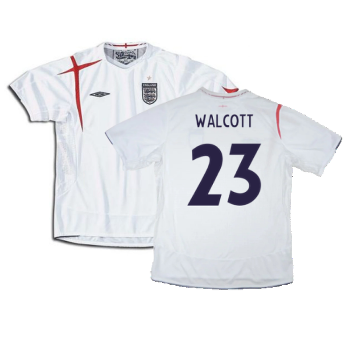 England 2005-2007 Home Shirt (XL) (Excellent) (WALCOTT 23)