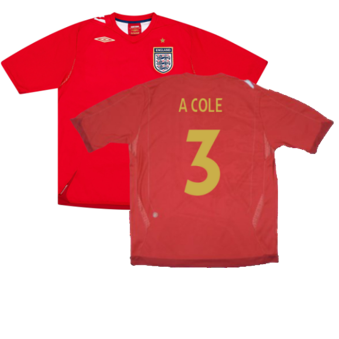 England 2006-08 Away Shirt (S) (Good) (A COLE 3)