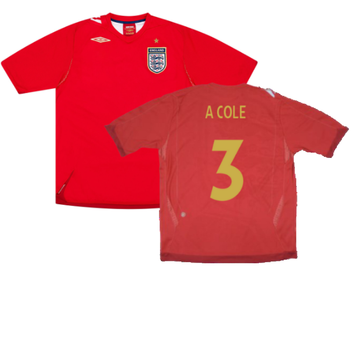 England 2006-08 Away Shirt (S) (Very Good) (A COLE 3)