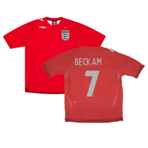 England 2006-08 Away Shirt (XL) (BECKHAM 7) (Good)_0