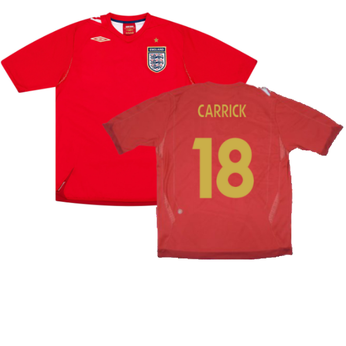 England 2006-08 Away Shirt (Very Good) (CARRICK 18)