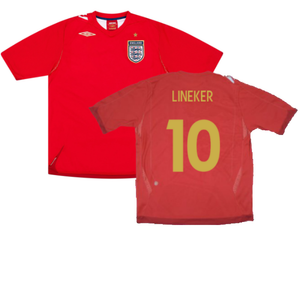 England 2006-08 Away Shirt (M) (Excellent) (LINEKER 10)_0