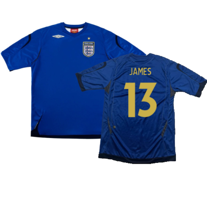 England 2006-08 Goalkeeper Shirt (XL) (Very Good) (James 13)