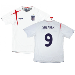 England 2006-08 Home Shirt (XL) (Excellent) (SHEARER 9)_0