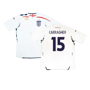 England 2007-09 Home Shirt (S) (Very Good) (CARRAGHER 15)_0