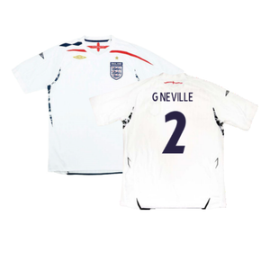 England 2007-09 Home Shirt (XXXL) (Very Good) (G NEVILLE 2)_0