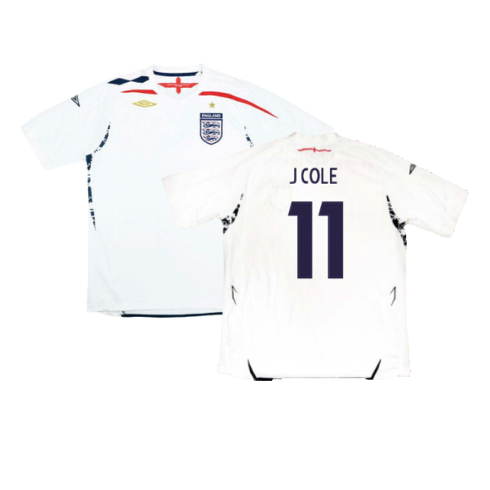 England 2007-09 Home Shirt (XXXL) (Very Good) (J COLE 11)