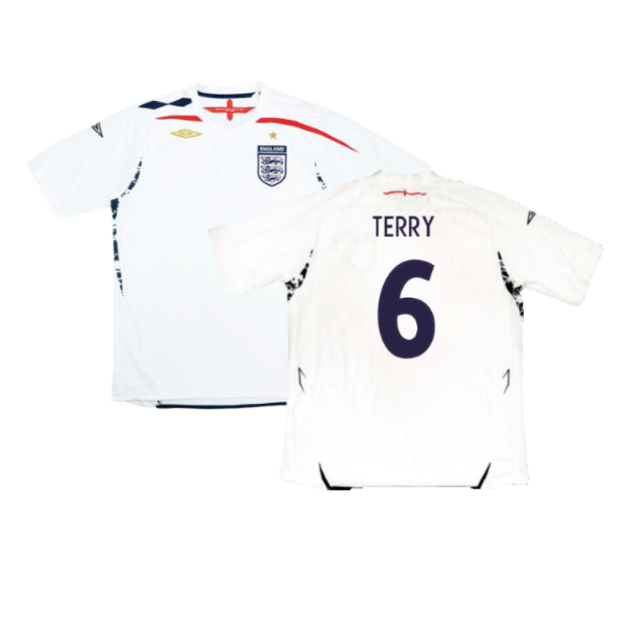 England 2007-09 Home Shirt (XL) (Excellent) (TERRY 6)